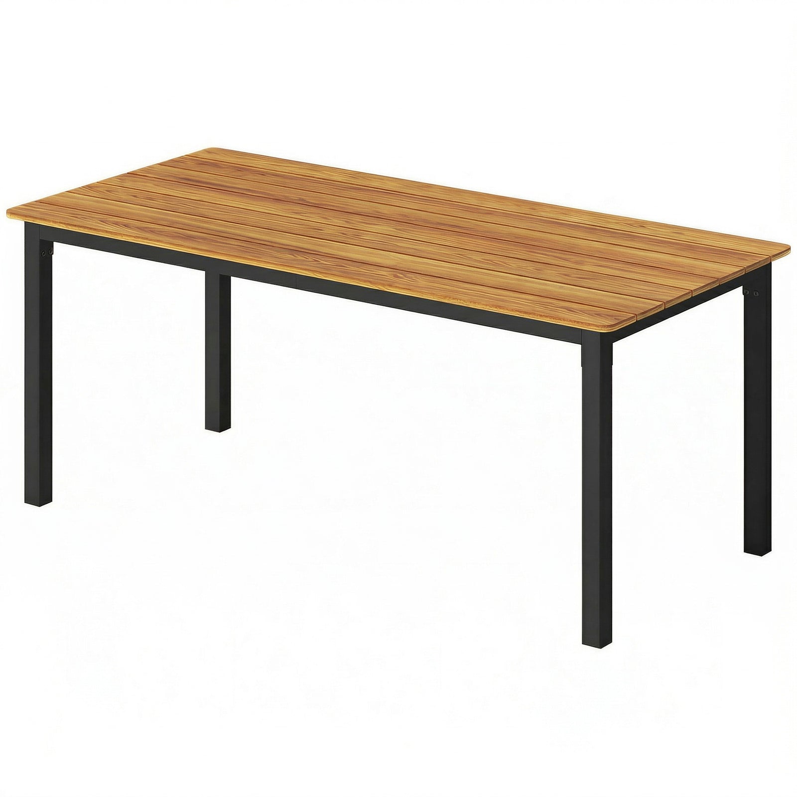 180 X 86 Cm Garden Dining Table For 6-8 Person | Natural