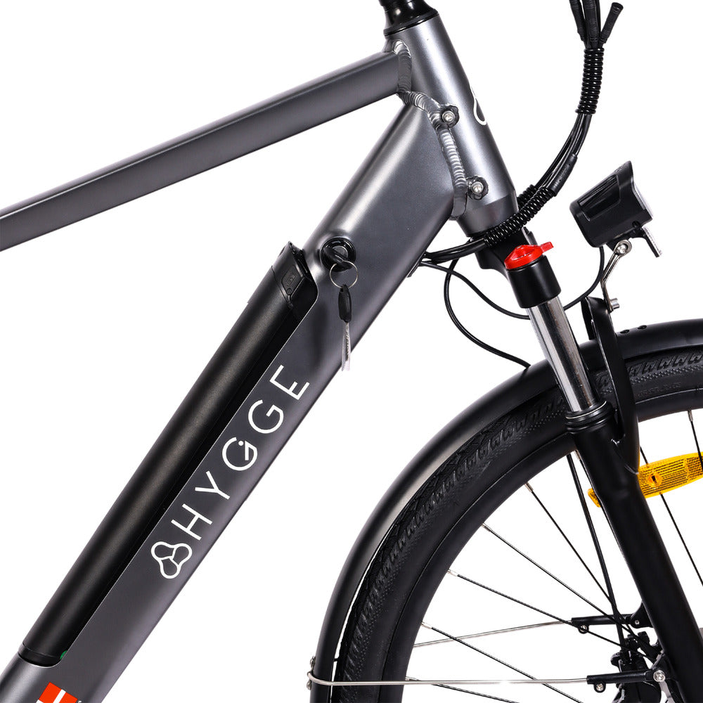 Aarhus 2024 Electric Bike With 250w High Performance Motor | Graphite Grey | Gray