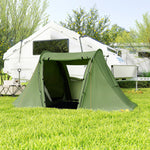 3 Man Tent, 3000mm Waterproof, Living Area, 2 Bedrooms | Green