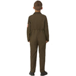 Top Gun Maverick Child's Aviator Costume, Green | Age 7-9