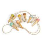2pcs Wooden Ice Cream Skipping Ropes