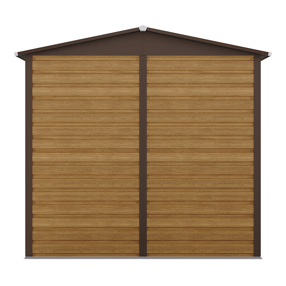 6×4ft Outdoor Metal Shed – Tawny Galvanized Steel Storage With Lockable Door & Ventilation