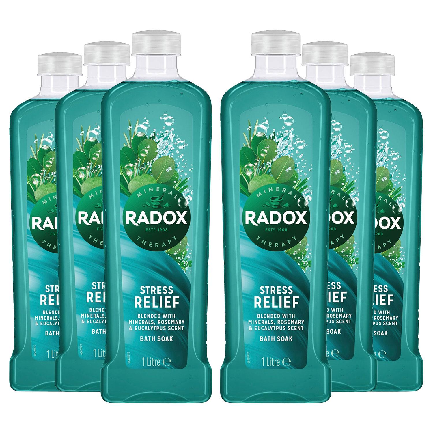 Mineral Therapy Bath Soak Stress Relief, Rosemary & Eucalyptus Scent 6pk, 1l | 6 | Green