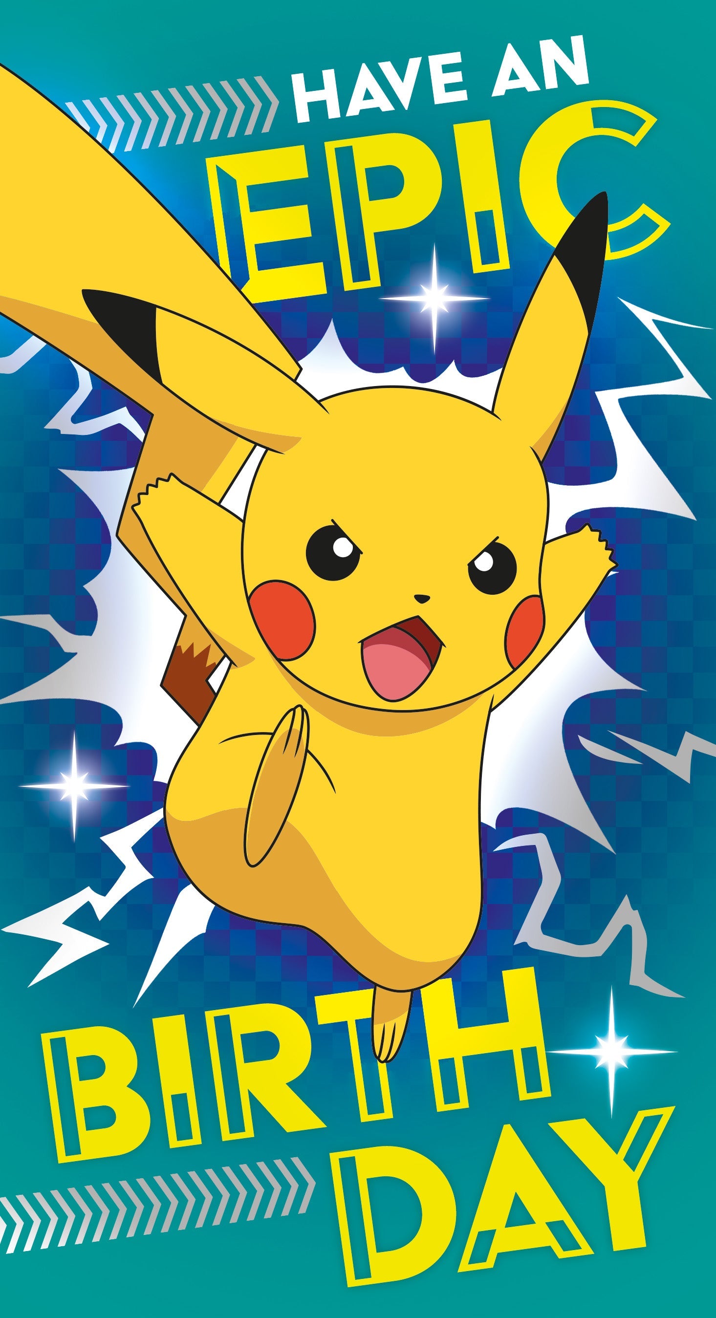 Pokemon Sticker Birthday Card Official Product