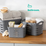 Kaari Grey Woven Basket - 7l