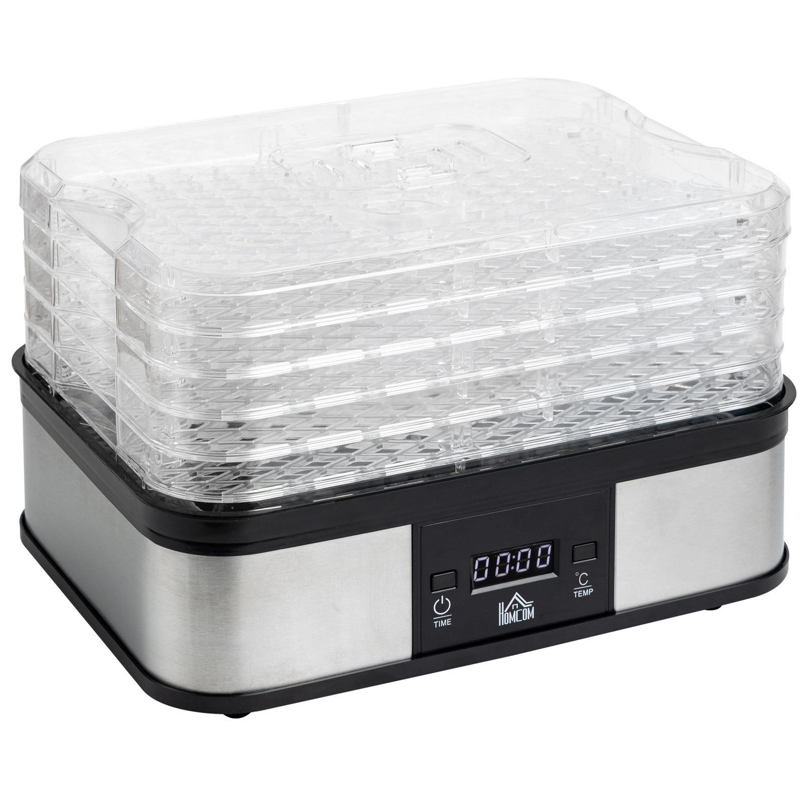 5 Tier Food Dehydrator 245w For Drying Fruit Meat Vegetable | One Size | Black