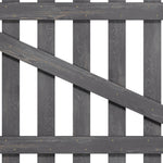 Rustic Wooden Garden Gate With Arched Top Weathered Gray Finish | Medium | Grey