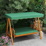 3 Seater Wooden Garden Swing Hammock Bench Lounger
