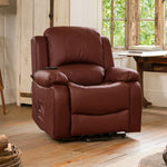 Glendale Electric Lift-assist Riser Recliner With Massage And Heat | Burgundy