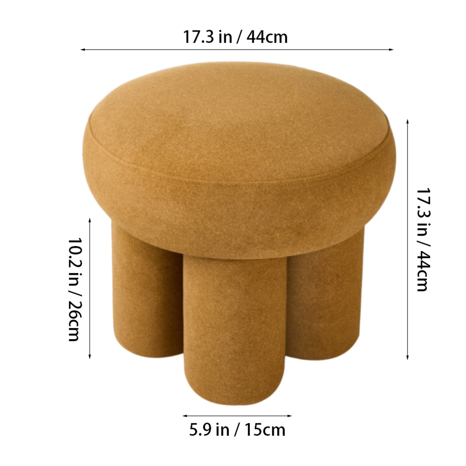 Breeins Modern Upholstered Footstool