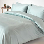 Organic Cotton Duvet Cover Set 400 Tc | King | Duck Egg Blue