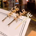 Pearl Words Hairpin Love Letter Statement Hair Clip Fashion Accessory Gold