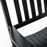 Porch Rocking Chair Wooden Rocker | Black
