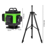 16 Line Laser Level 4d Green Cross Line Self Leveling Rotary Measure | Green