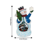 Christmas Xmas Snowman Music Box Ornament With Lights