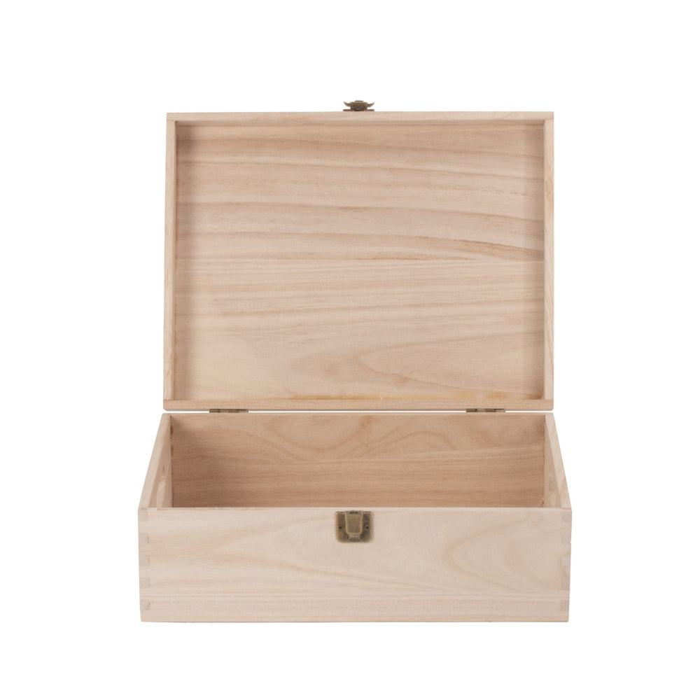 Unvarnished Wooden Bottle Carrier Box | Medium | Brown
