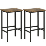 Industrial Bar Stools Kitchen Pub Rustic Brown