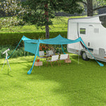 Patio Metal Gazebo Door Window Awning Wall Mount Shelter