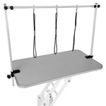 White Hydraulic Grooming Table | Grey