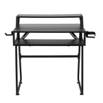 80cm W Gaming Desk With Cup Holder & Headphone Hook Sturdy Computer Table For Gamers