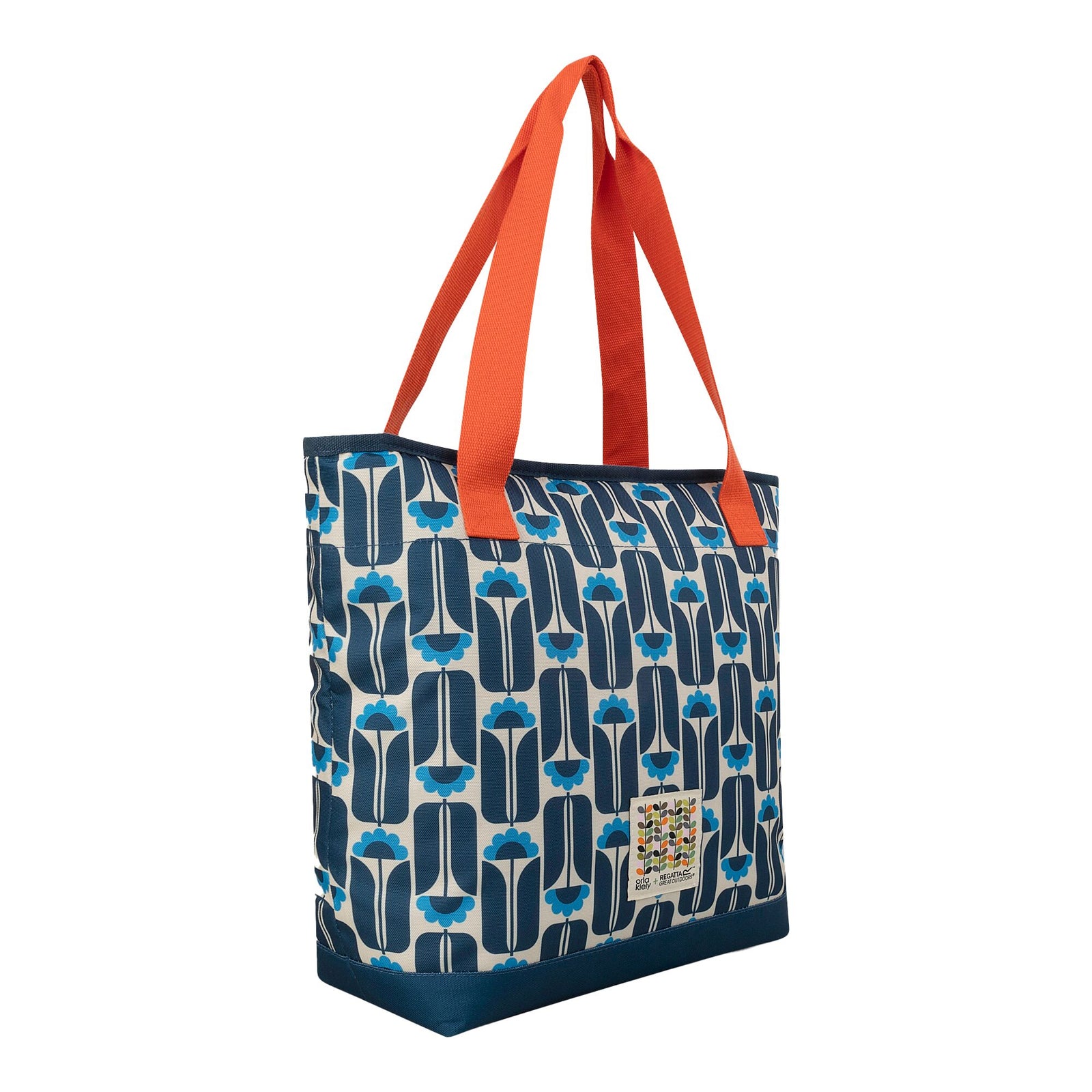 Orla Kiely Tall Flowers Cool Bag | One Size | NavyBlue