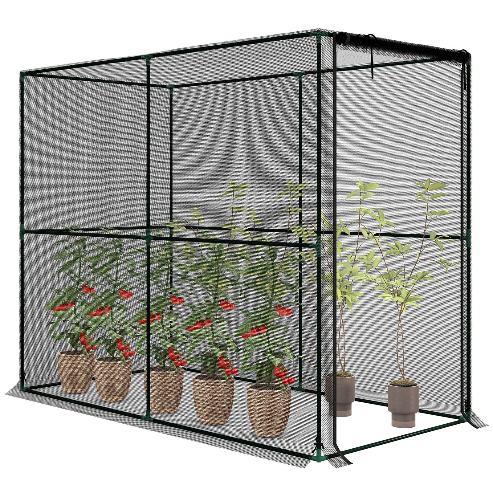 Fruit Cage Bird Netting, Plant Protection Tent | Black
