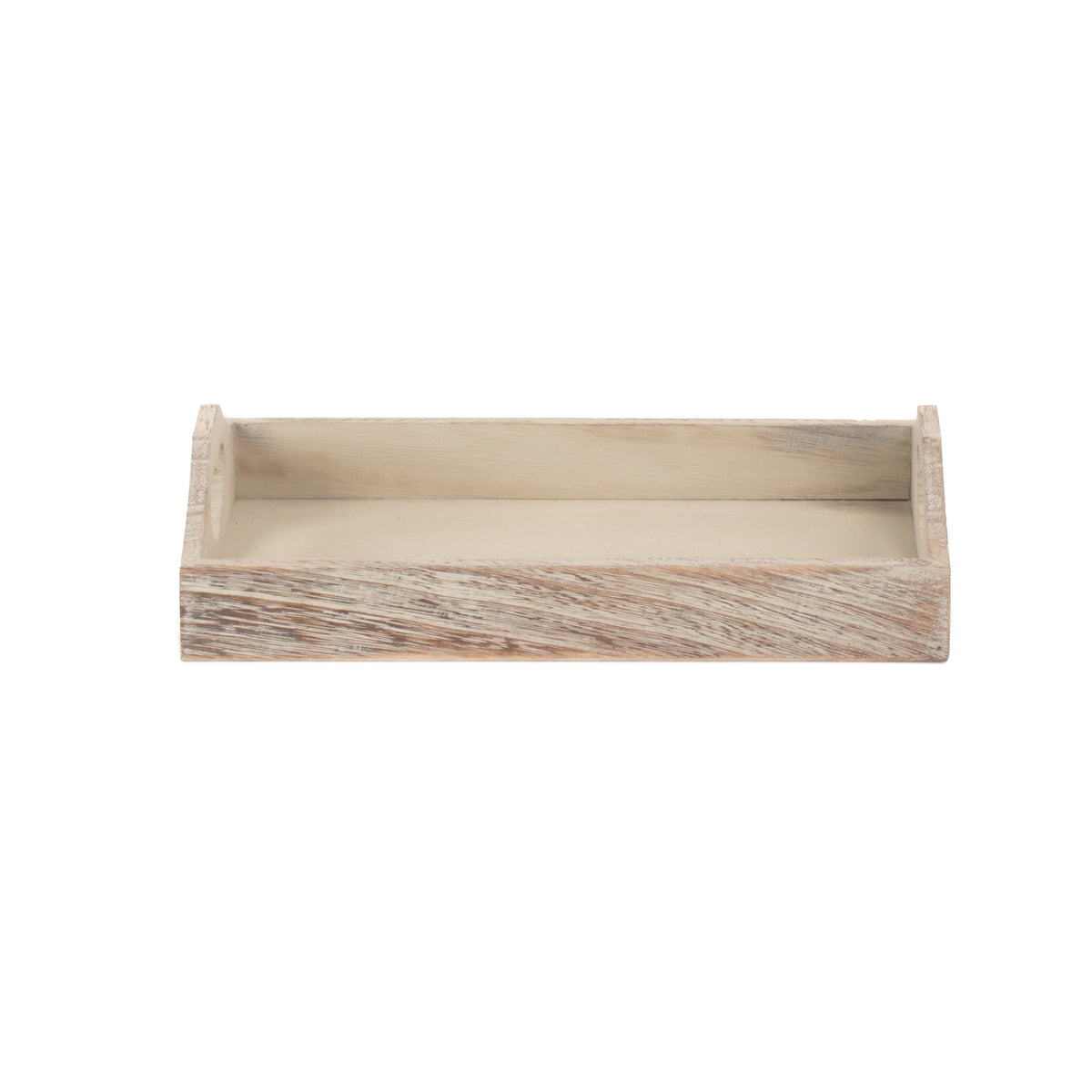 Shallow Wooden Heart Cut Out Tray | Large | Brown
