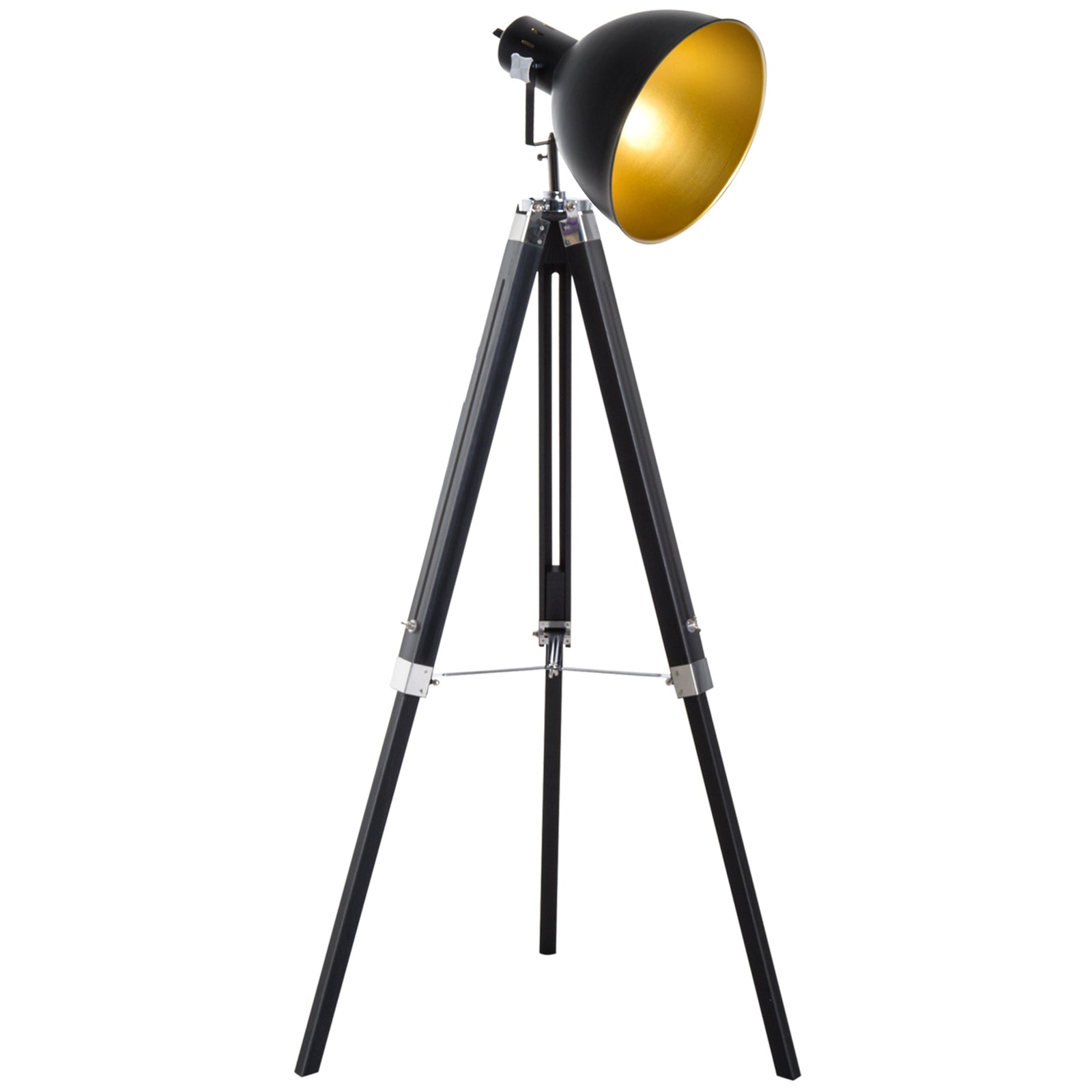 Stand Floor Lamp Tripod Light Livingroom Studio Dome Shade