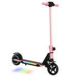 Folding Electric Scooter W/ Led Lights And Display | Pink