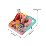 Car Race Tracks Toy Set | Pink