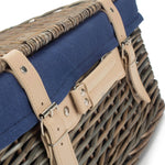 Wicker 40cm Antique Wash Picnic Basket | Blue