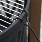 Outsunny 78cm Outdoor Fire Pit & Bbq Garden Heater