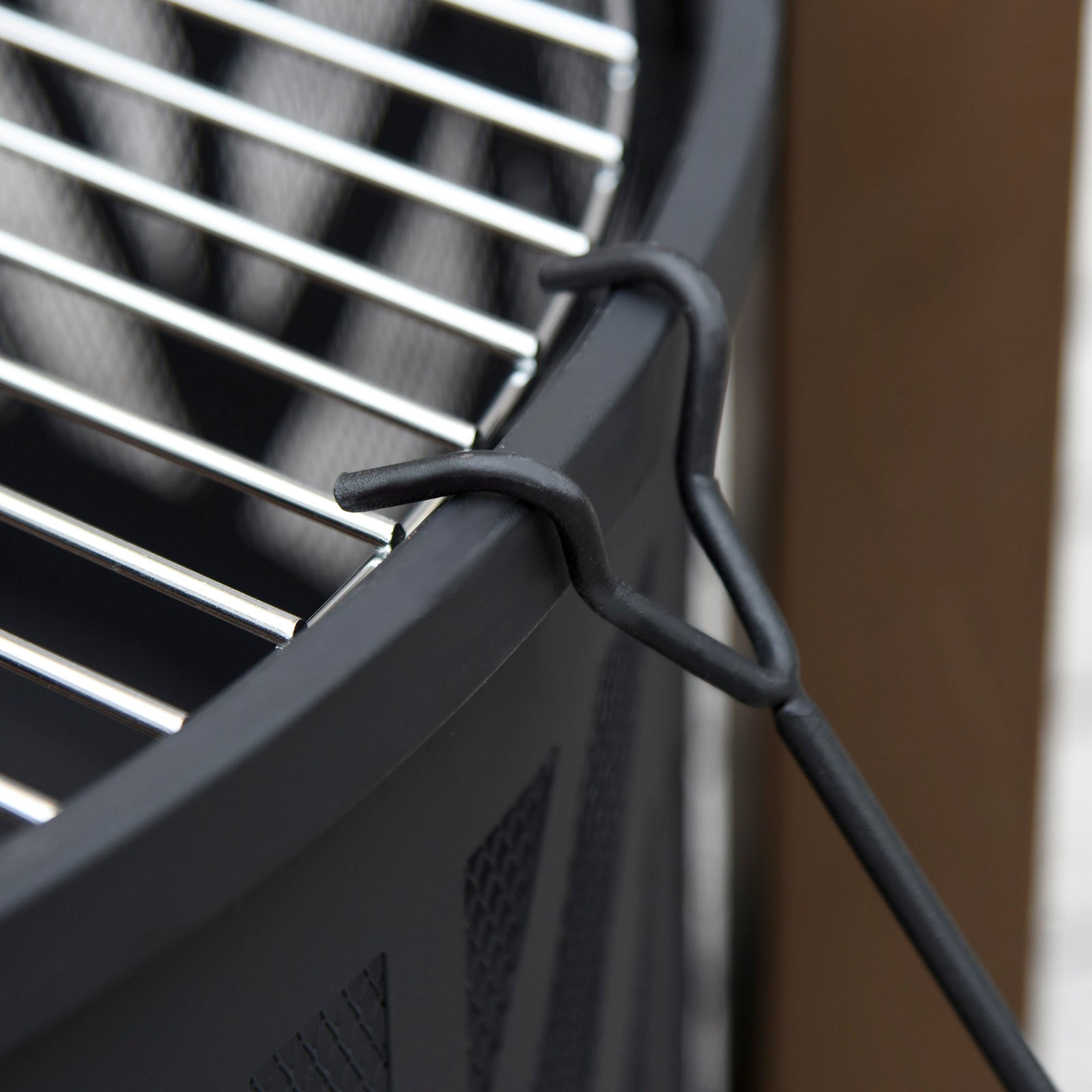 Outsunny 78cm Outdoor Fire Pit & Bbq Garden Heater