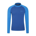 Mens Long-sleeved Rash Guard | Medium | Blue