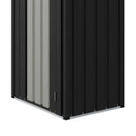 Metal Garden Storage Cabinet 2.62×1.8 Ft With Lockable Door & 2 Shelves
