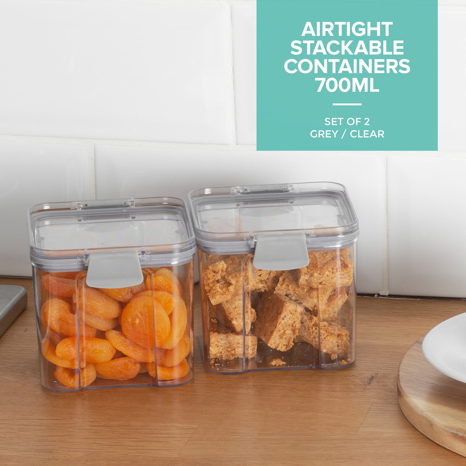 Airtight Pantry Medium Containers - Set Of 2