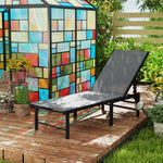 Sun Lounger, 5-level Reclining Sunbed