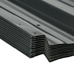 Pack Of 12 Metal Roofing Sheets For Greenhouse And Shed | Dark Gray