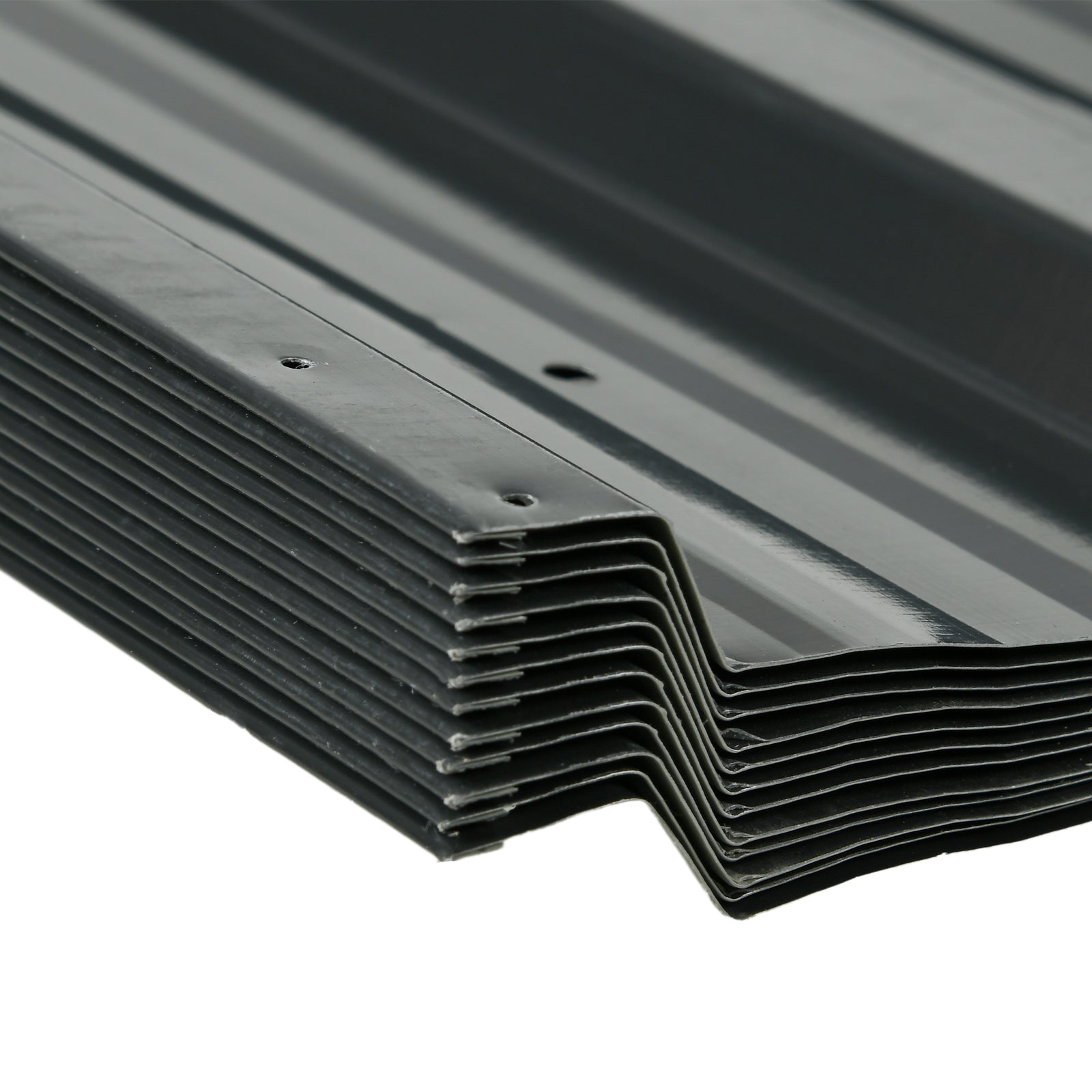 Pack Of 12 Metal Roofing Sheets For Greenhouse And Shed | Dark Gray