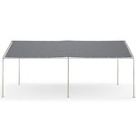 2-rooms Outdoor Carport Galvanized Steel Tent Uv Resistant