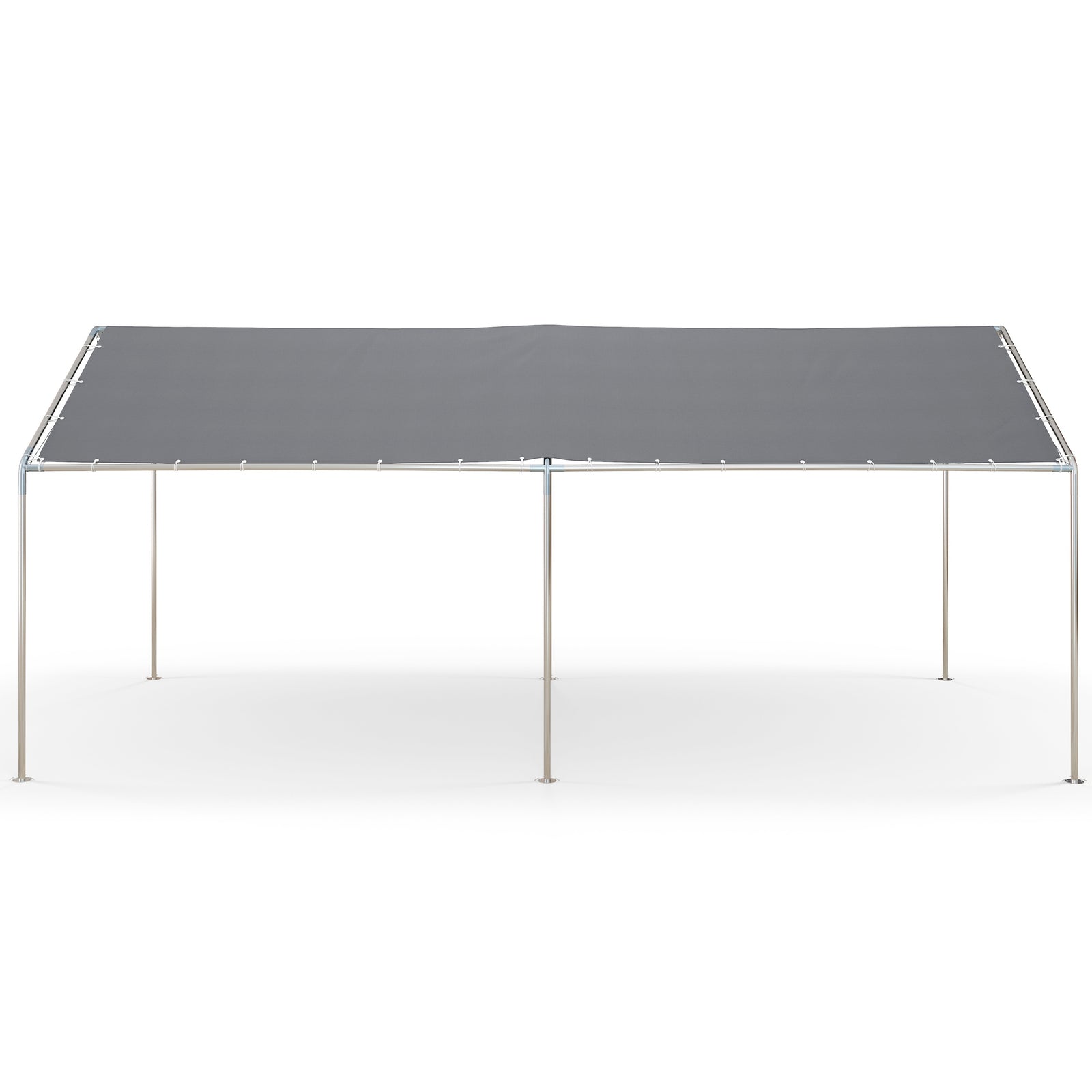 2-rooms Outdoor Carport Galvanized Steel Tent Uv Resistant