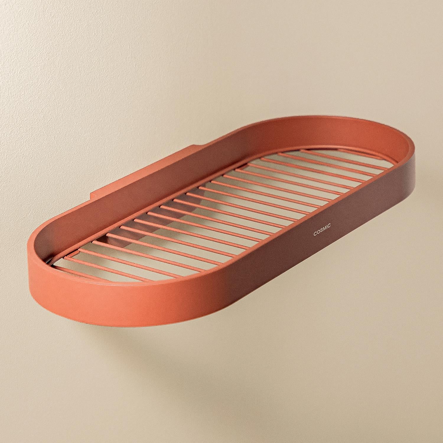 Shower Shelf, Bathroom Shelf, Brown, Stainless Steel, Geyser Collection