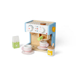 Wooden Coffee Maker, Includes 11 Play Pieces, Pretend Play
