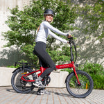 Virum 2025 Folding Bike - Lightweight E-bike | Red