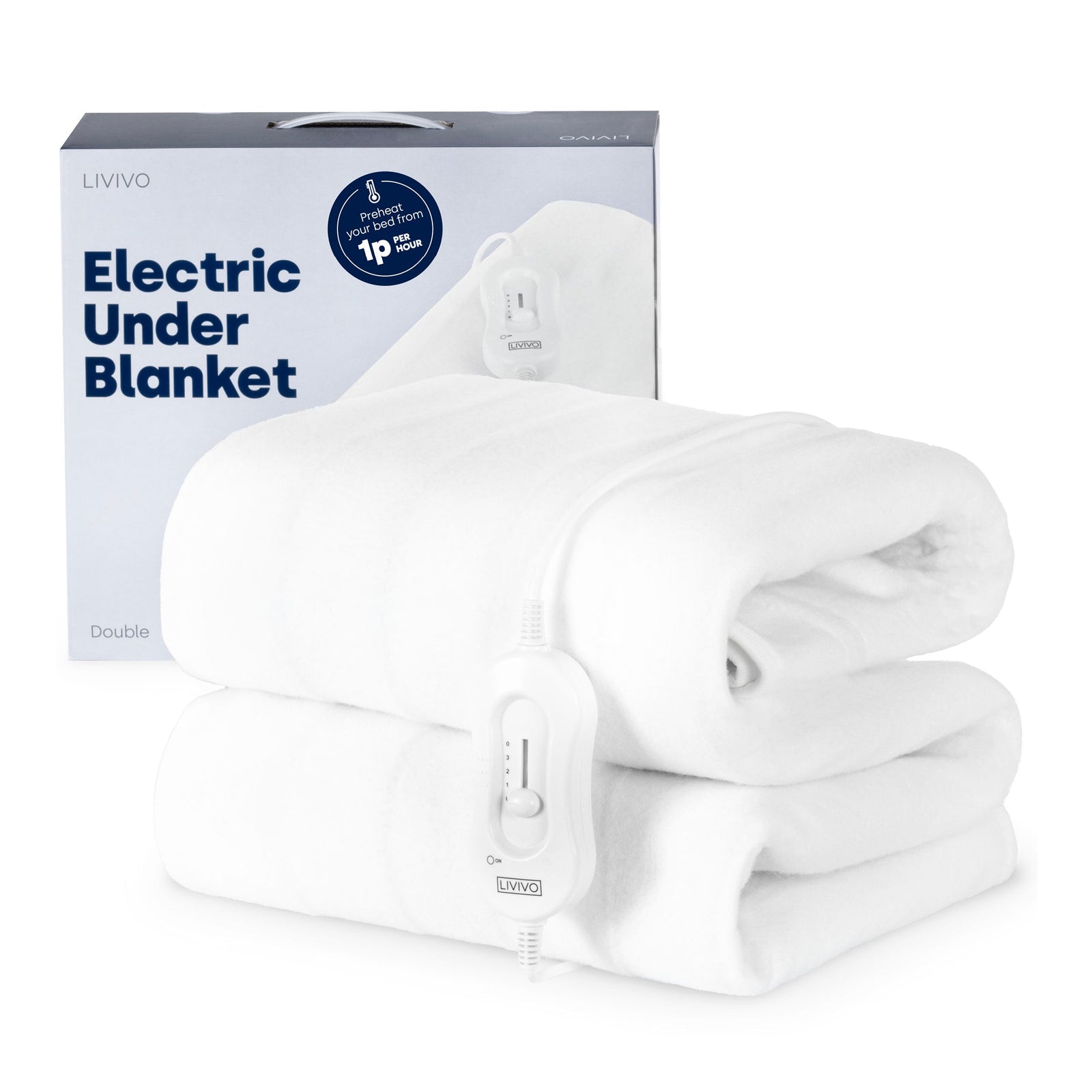 Electric Under Blanket | Double | White