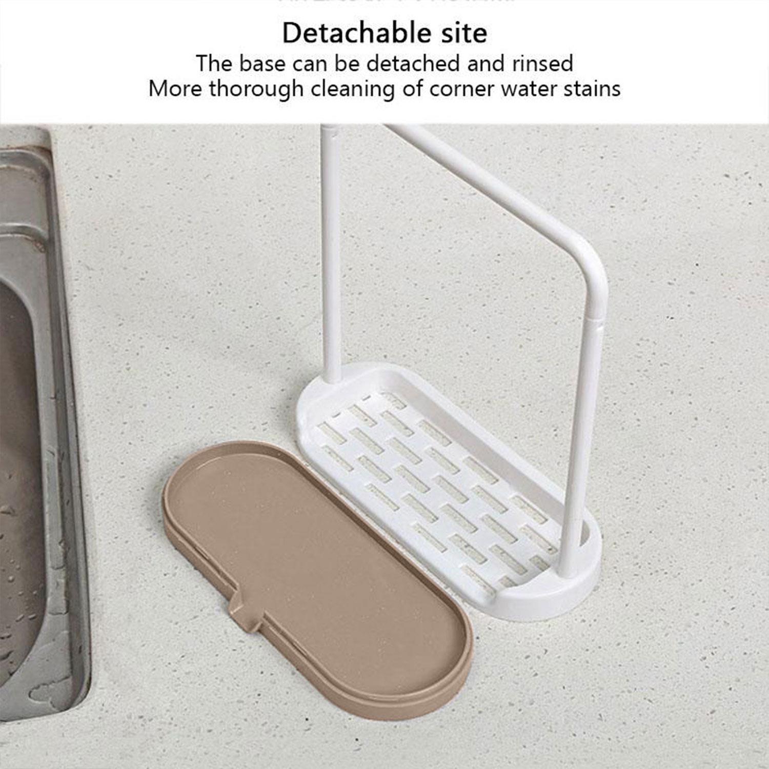 Hanging Bathroom Kitchen Sinktidy Box Hot Rag Storage Rack, Beige