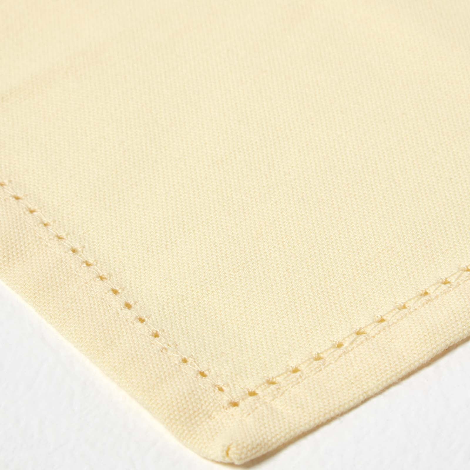 Plain Cotton Fabric 4 Napkins Set | 45cm x 45cm | Cream
