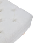 Breeins Teddy Fleece Upholstered Footstool