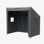 6 X 4ft Outdoor Garden Storage Shelter Bike Tent With Roll-up Zipper Door | Grey