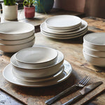 Nordic Stoneware Dinner Set | 16 Piece | White